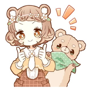 👍 emoji Милая-тян @tg_sticks Telegram sticker 11 of 32