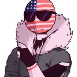 🇺🇸 emoji Countryhumans USA Telegram sticker 7 of 24