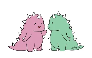 🌟 emoji Dino & Dina Telegram sticker 15 of 18