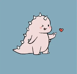 Dino & Dina sticker 1