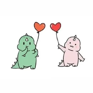 🌟 emoji Dino & Dina Telegram sticker 7 of 18