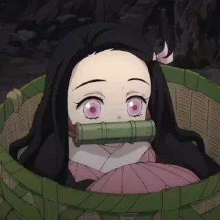 Sticker from Nezuko by @anime_stickerr