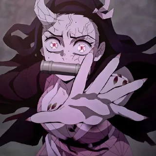 😱 emoji ᕙᕦ Nezuko  | @dakiw_1 Telegram sticker 11 of 26