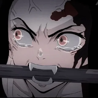 😭 emoji ᕙᕦ Nezuko  | @dakiw_1 Telegram sticker 13 of 26