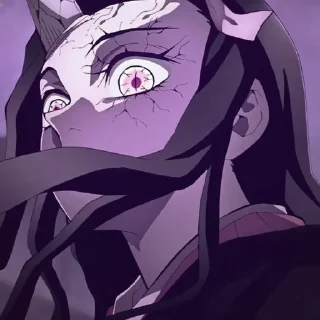 🤨 emoji ᕙᕦ Nezuko  | @dakiw_1 Telegram sticker 5 of 26