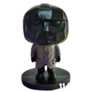 😀 emoji кальмары в игре ВБ фигурки купить онлайн Telegram sticker 3 of 22