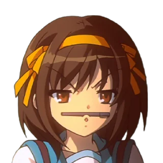 🥸 emoji Haruhi Suzumiya Telegram sticker 6 of 25