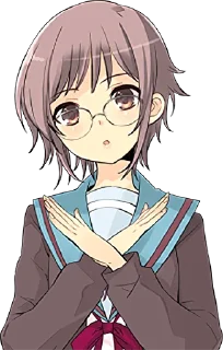 Sticker from The Melancholy of Haruhi Suzumiya :: @line_stickers