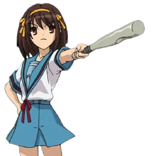 😡 emoji Haruhi Suzumiya Telegram sticker 10 of 25