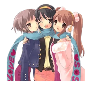 Sticker from @kiwiys The Melancholy of Haruhi Suzumiya