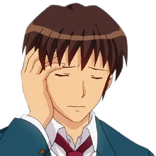 🤦‍♂️ emoji Haruhi Suzumiya Telegram sticker 20 of 25