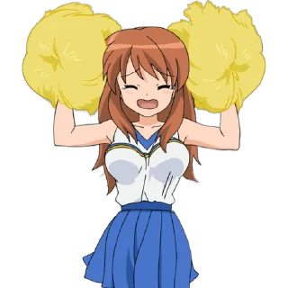 🎉 emoji Haruhi Suzumiya Telegram sticker 16 of 25
