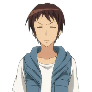 👎 emoji Haruhi Suzumiya Telegram sticker 23 of 25