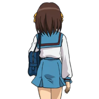 🙄 emoji Haruhi Suzumiya Telegram sticker 12 of 25