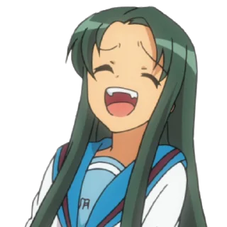 😁 emoji Haruhi Suzumiya Telegram sticker 19 of 25