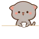 😂 emoji Peach Cat 2 @pikline Telegram sticker 6 of 120