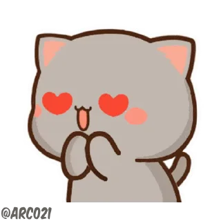 😻 emoji Peach Cat 2 @pikline Telegram sticker 17 of 120