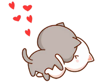 😘 emoji Peach Cat 3 @pikline Telegram sticker 20 of 95