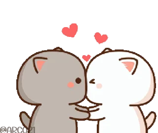 💋 emoji Peach Cat 3 @pikline Telegram sticker 9 of 95