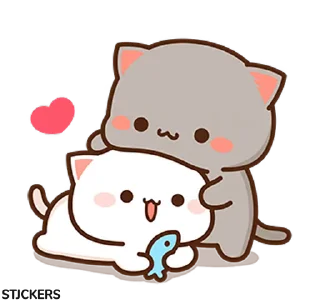 😘 emoji Peach Cat 3 @pikline Telegram sticker 17 of 95