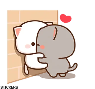 😘 emoji Peach Cat 3 @pikline Telegram sticker 15 of 95