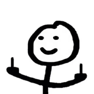 🖕 emoji Просто чел Telegram sticker 1 of 65