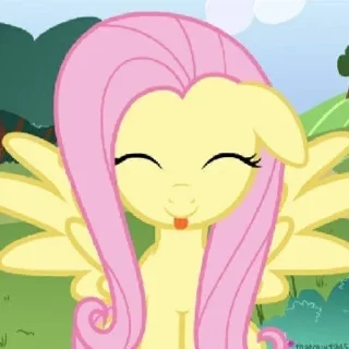 😝 emoji ☆°Fluttershy°☆ | @stikeri_telegrama Telegram sticker 13 of 76