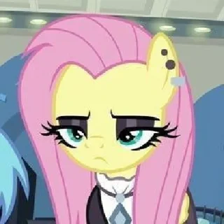 😐 emoji ☆°Fluttershy°☆ | @stikeri_telegrama Telegram sticker 1 of 76