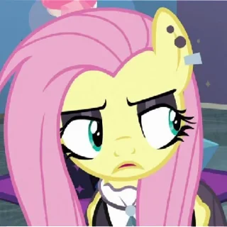 🤨 emoji ☆°Fluttershy°☆ | @stikeri_telegrama Telegram sticker 7 of 76