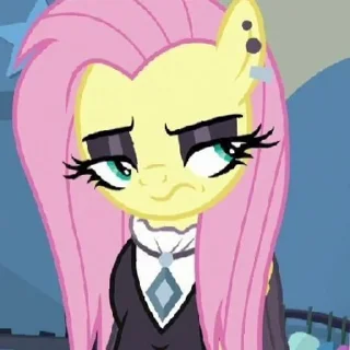 😒 emoji ☆°Fluttershy°☆ | @stikeri_telegrama Telegram sticker 2 of 76