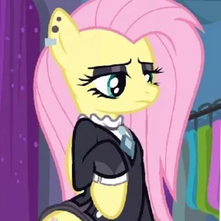 😐 emoji ☆°Fluttershy°☆ | @stikeri_telegrama Telegram sticker 3 of 76