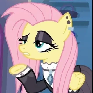😬 emoji ☆°Fluttershy°☆ | @stikeri_telegrama Telegram sticker 4 of 76