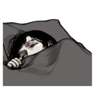 💤 emoji Грустная девочка @tg_sticks Telegram sticker 22 of 30