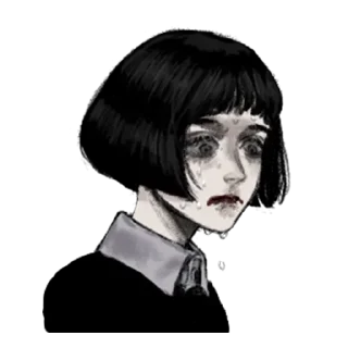 😿 emoji Грустная девочка @tg_sticks Telegram sticker 13 of 30