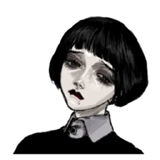 😔 emoji Грустная девочка @tg_sticks Telegram sticker 8 of 30