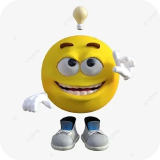 ☝ emoji lol yellow emoji @TgEmodziBot Telegram sticker 18 of 28