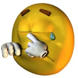 😢 emoji lol yellow emoji @TgEmodziBot Telegram sticker 13 of 28