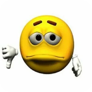 👎 emoji lol yellow emoji @TgEmodziBot Telegram sticker 10 of 28
