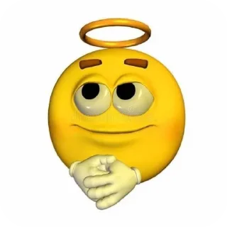 😇 emoji lol yellow emoji @TgEmodziBot Telegram sticker 1 of 28