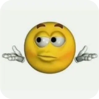 🤷 emoji lol yellow emoji @TgEmodziBot Telegram sticker 3 of 28