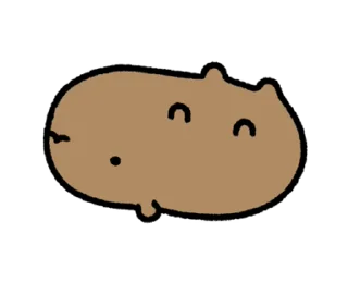 🦫 emoji ₍ ᥴᥙᴛᥱ ᥴᥲρyδᥲrᥲ ⲙ᧐᥎ᥱ ₎ ˚₊· ♡ @mewsticks Telegram sticker 12 of 24