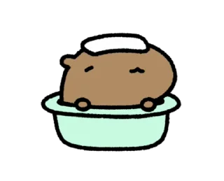 🦫 emoji ₍ ᥴᥙᴛᥱ ᥴᥲρyδᥲrᥲ ⲙ᧐᥎ᥱ ₎ ˚₊· ♡ @mewsticks Telegram sticker 13 of 24