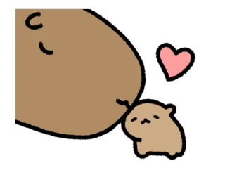 🦫 emoji ₍ ᥴᥙᴛᥱ ᥴᥲρyδᥲrᥲ ⲙ᧐᥎ᥱ ₎ ˚₊· ♡ @mewsticks Telegram sticker 22 of 24