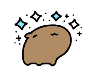 🦫 emoji ₍ ᥴᥙᴛᥱ ᥴᥲρyδᥲrᥲ ⲙ᧐᥎ᥱ ₎ ˚₊· ♡ @mewsticks Telegram sticker 6 of 24