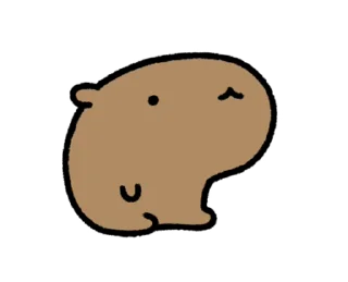 🦫 emoji ₍ ᥴᥙᴛᥱ ᥴᥲρyδᥲrᥲ ⲙ᧐᥎ᥱ ₎ ˚₊· ♡ @mewsticks Telegram sticker 17 of 24