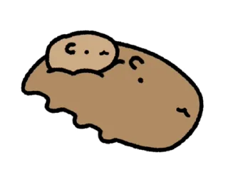 🦫 emoji ₍ ᥴᥙᴛᥱ ᥴᥲρyδᥲrᥲ ⲙ᧐᥎ᥱ ₎ ˚₊· ♡ @mewsticks Telegram sticker 23 of 24