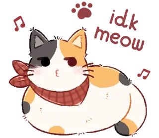 🐈 emoji ₍ 𑀝ɦᥲᴛɦᥲi ᥴᥙᴛᥱ ᥴᥲᴛ ⲙᥱ᧐ᥕ ₎ ˚₊· ♡ @mewsticks Telegram sticker 8 of 24