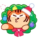 Sticker from New Year Tiger