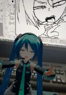 Sticker from Miku
