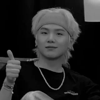 👾 emoji dark/black min yoongi by @shutyaoo Telegram sticker 11 of 45